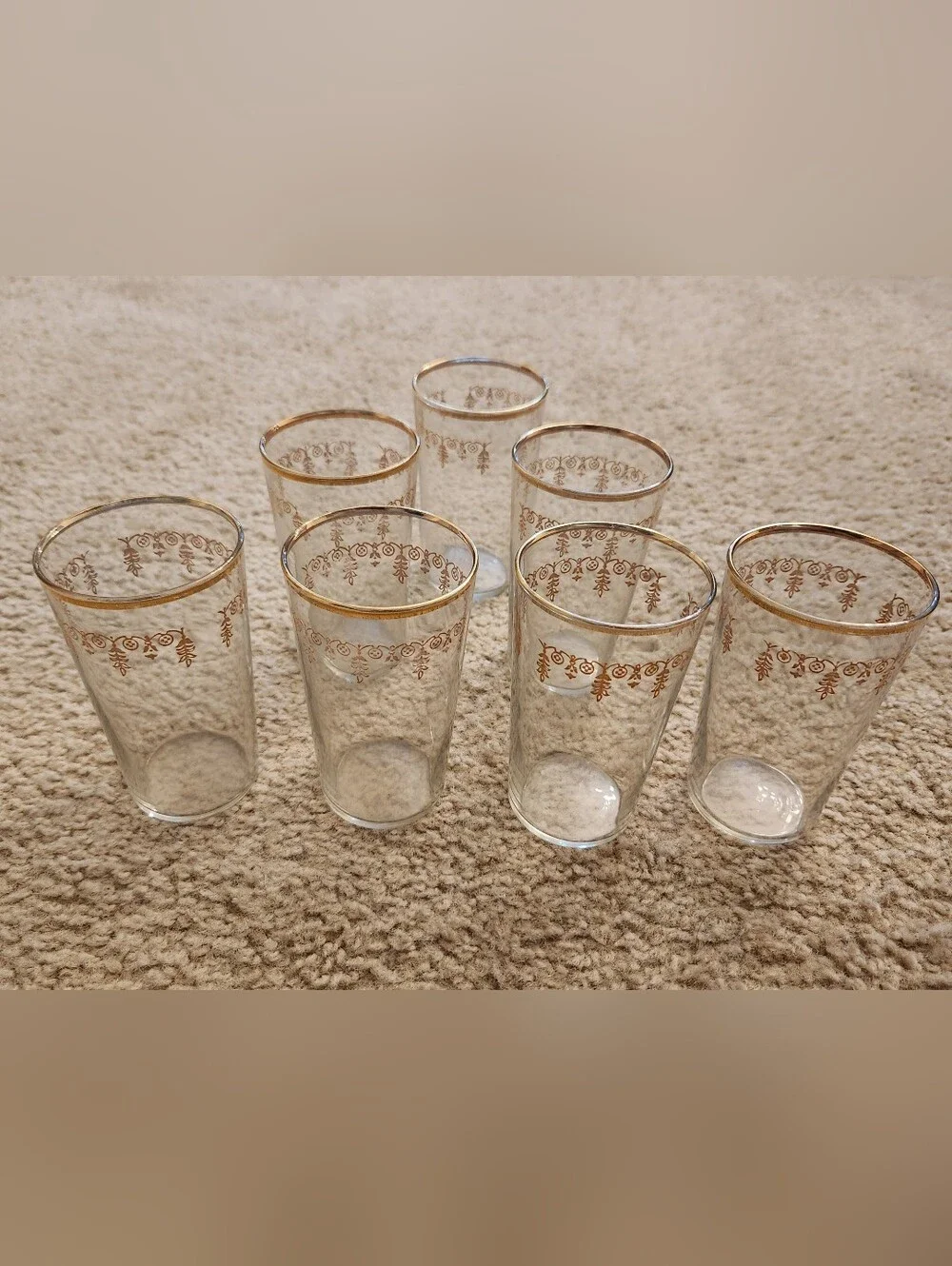 Vtg Gold Rim 4.5